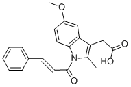 CAS#: 20168-99-4， 5-Methoxy-2-Methyl-1-(1-Oxo-3-Phenyl-2-Propen-1-Yl)-1H-Indole-3-Aceticacid