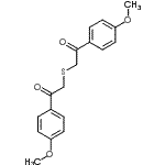 CAS#: 20177-84-8， 2,2'-Sulfanediylbis[1-(4-Methoxyphenyl)Ethanone]