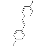 structure of CAS# 201861-91-8, 1,1'-[(E)-1,2-Ethenediyl]Bis(4-Iodobenzene);4,4'-Diiodo-trans-stilbene