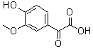 structure of CAS# 2021-40-1, 2-(4-Hydroxy-3-Methoxyphenyl)-2-Oxoacetic Acid;2-(4-Hydroxy-3-Methoxy-Phenyl)-2-Oxo-Acetic Acid;2-(4-Hydroxy-3-Methoxy-Phenyl)-2-Keto-Acetic Acid;2-(4-Hydroxy-3-Methoxy-Phenyl)-2-Oxo-Ethanoic Acid