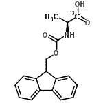 structure of CAS# 202326-53-2, N-[(9H-Fluoren-9-Ylmethoxy)Carbonyl]-L-(1-<Sup>13</Sup>C)Alanine;Fmoc-Ala-OH (1-13C);Fmoc-Ala-OH-1-13C;L-Alanine-1-13C, N-Fmoc derivative