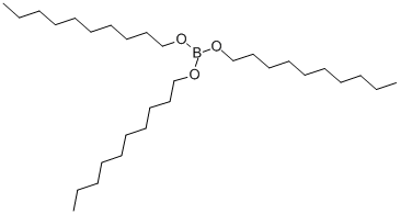 structure of CAS# 20236-81-1, Boric Acid Tri-n-Decyl Ester;Ai3-61111;Nsc 221164