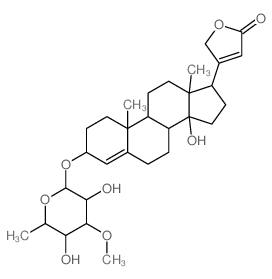 CAS#: 20248-01-5， 3beta-[(6-Deoxy-3-O-Methyl-alpha-L-Mannopyranosyl)Oxy]-14-Hydroxycarda-4,20(22)-Dienolide