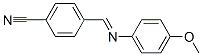 structure of CAS# 20256-89-7, N-(4-Methoxyphenyl)-4-Cyanobenzenemethanimine;Benzonitrile, 4-[[(4-Methoxyphenyl)Imino]Methyl]-;Nsc90302;P-Cyanobenzal-P-Anisidine