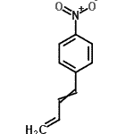 结构式 CAS# 20264-89-5, 1-(1,3-丁二烯-1-基)-4-硝基苯