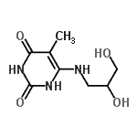 CAS#: 202916-75-4， 6-[(2,3-Dihydroxypropyl)Amino]-5-Methyl-2,4(1H,3H)-Pyrimidinedione