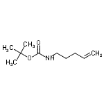 structure of CAS# 202925-92-6, 2-Methyl-2-Propanyl 4-Penten-1-Ylcarbamate;InChI=1/C<wbr>10H19NO2/<wbr>c1-5-6-7-<wbr>8-11-9(12<wbr>)13-10(2,<wbr>3)4/h5H,1<wbr>,6-8H2,2-<wbr>4H3,(H,11<wbr>,12)/f/h1<wbr>1H;Pent-4-enyl-carbamic acid tert-butyl ester;tert-butyl pent-4-en-1-ylcarbamate