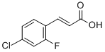 结构式 CAS# 202982-65-8, 4-氯-2-氟肉桂酸