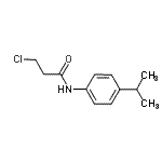 structure of CAS# 20331-13-9, 3-Chloro-N-(4-Isopropylphenyl)Propanamide;3-Chloro-N-(4-isopropylphenyl)propanamide;3-chloro-N-[4-(methylethyl)phenyl]propanamide;MFCD01336907