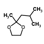 CAS 登录号：2035-08-7， 2-异丁基-2-甲基-1,3-二氧戊环