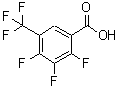 structure of CAS# 203915-94-0, 2,3,4-Trifluoro-5-(Trifluoromethyl)Benzoic Acid;BENZOIC ACID,2,3,4-TRIFLUORO-5-(TRIFLUOROMETHYL)-