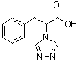 structure of CAS# 204188-85-2, 3-Phenyl-2-(1H-Tetrazol-1-Yl)Propanoic Acid;1H-TETRAZOLE-1-ACETICACID, A-(PHENYLMETHYL)-;3-phenyl-2-(1,2,3,4-tetraazolyl)propanoic acid;3-Phenyl-2-(1H-tetrazol-1-yl)propanoicacid