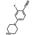 CAS#: 204192-45-0， 2-Fluoro-4-(1-Piperazinyl)Benzonitrile
