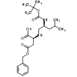 CAS#: 204199-67-7， (2S)-4-(Benzyloxy)-2-{[(2S)-4-Methyl-2-({[(2-Methyl-2-Propanyl)Oxy]Carbonyl}Amino)Pentyl]Amino}-4-Oxobutanoic Acid