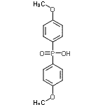 结构式 CAS# 20434-05-3, 二(4-甲氧基苯基)次磷酸