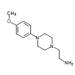 structure of CAS# 20529-26-4, 2-[4-(4-Methoxyphenyl)-1-Piperazinyl]Ethanamine;2-[4-(4-methoxyphenyl)-1-piperazinyl]ethanamine;2-[4-(4-Methoxy-phenyl)-piperazin-1-yl]-ethylamine;2-[4-(4-methoxyphenyl)piperazinyl]ethylamine