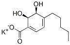 structure of CAS# 205639-93-6, (5S,6R)-5,6-Dihydroxy-4-Pentylcyclohexa-1,3-Diene-1-Carboxylate;(5S,6R)-5,6-Dihydroxy-4-Pentyl-Cyclohexa-1,3-Diene-1-Carboxylate;(5S,6R)-5,6-Dihydroxy-4-Pentyl-1-Cyclohexa-1,3-Dienecarboxylate;(5S,6R)-4-Amyl-5,6-Dihydroxy-Cyclohexa-1,3-Diene-1-Carboxylate