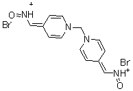 structure of CAS# 2058-89-1, Oxo-[[1-[[4-(Oxoazaniumylmethylidene)Pyridin-1-Yl]Methyl]Pyridin-4-Ylidene]Methyl]Azanium Dibromide;Oxo-[[1-[[4-(Oxoazaniumylmethylene)-1-Pyridyl]Methyl]-4-Pyridylidene]Methyl]Ammonium Dibromide;Keto-[[1-[[4-(Ketoazaniumylmethylene)-1-Pyridyl]Methyl]-4-Pyridylidene]Methyl]Ammonium Dibromide;Mmb-4