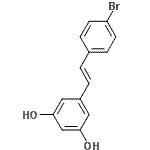 CAS 登录号：205873-55-8， 5-[(E)-2-(4-溴苯基)乙烯基]-1,3-苯二酚