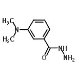 structure of CAS# 205927-64-6, 3-(Dimethylamino)Benzohydrazide;3-(Dimethylamino)benzhydrazide;3-(Dimethylamino)benzohydrazide;3-Dimethylamino-benzoic acid hydrazide