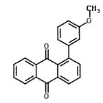 CAS#: 20600-77-5， 1-(3-Methoxyphenyl)-9,10-Anthraquinone