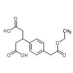 CAS#: 206112-49-4， 3-[4-(2-Ethoxy-2-Oxoethyl)Phenyl]Pentanedioic Acid