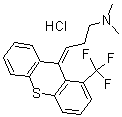 CAS#: 2063-10-7， (3Z)-N,N-Dimethyl-3-[1-(Trifluoromethyl)Thioxanthen-9-Ylidene]Propan-1-Amine Hydrochloride