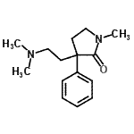CAS#: 20634-52-0， 3-[2-(Dimethylamino)Ethyl]-1-Methyl-3-Phenyl-2-Pyrrolidinone