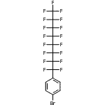 结构式 CAS# 206560-77-2, 1-溴-4-(十七氟辛基)苯