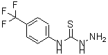 structure of CAS# 206761-90-2, N-[4-(Trifluoromethyl)Phenyl]Hydrazinecarbothioamide;3-amino-1-[4-(trifluoromethyl)phenyl]thiourea;4-(4-TRIFLUOROMETHYLPHENYL)THIOSEMICARBAZIDE;4-(α,α,α-Trifluoro-p-tolyl)-3-thiosemicarbazide