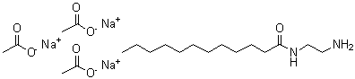 CAS#: 206886-68-2， Sodium Acetate N-(2-Aminoethyl)Dodecanamide (3:3:1)