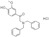 CAS#: 207226-30-0， 2-(Dibenzylamino)-1-(4-Hydroxy-3-Methoxyphenyl)Ethanone Hydrochloride (1:1)