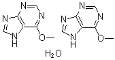 结构式 CAS# 207511-17-9, 6-甲氧基嘌呤半水合物