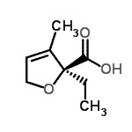 CAS#: 207912-09-2， (2S)-2-Ethyl-3-Methyl-2,5-Dihydro-2-Furancarboxylic Acid