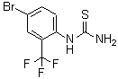 结构式 CAS# 208186-71-4, 1-[4-溴-2-(三氟甲基)苯基]硫脲