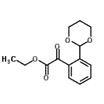 structure of CAS# 208196-15-0, Ethyl [2-(1,3-Dioxan-2-Yl)Phenyl](Oxo)Acetate;Ethyl 2-(1,3-dioxan-2-yl)benzoylformate;MFCD09801411