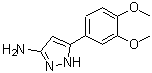 structure of CAS# 208519-08-8, 5-(3,4-Dimethoxyphenyl)-1H-Pyrazol-3-Amine;1-(5-Amino-1H-pyrazol-3-yl)-3,4-dimethoxybenzene;1H-PYRAZOL-3-AMINE,5-(3,4-DIMETHOXYPHENYL)-;3-(3,4-Di<wbr>methoxyph<wbr>enyl)-1H-<wbr>pyrazol-5<wbr>-amine; 1<wbr>-(5-Amino<wbr>-1H-pyraz<wbr>ol-3-yl)-<wbr>3,4-dimet<wbr>hoxybenze<wbr>ne