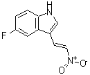 结构式 CAS# 208645-53-8, 5-氟-3-[(E)-2-硝基乙烯基]-1H-吲哚