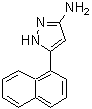 structure of CAS# 209224-89-5, 5-(1-Naphthyl)-1H-Pyrazol-3-Amine;1H-PYRAZOL-3-AMINE,5-(1-NAPHTHALENYL)-;3-(1-naphthyl)-1H-pyrazol-5-ylamine;3-(naphthalen-1-yl)-1H-pyrazol-5-amine