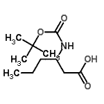 CAS#: 209398-26-5， 3-({[(2-Methyl-2-Propanyl)Oxy]Carbonyl}Amino)Hexanoic Acid