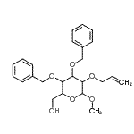 CAS#: 210297-56-6， Methyl 2-O-Allyl-3,4-Di-O-Benzylhexopyranoside