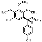 CAS#: 21044-87-1， 5-[(1R)-1-(4-Hydroxyphenyl)-2-Propen-1-Yl]-2,3,4-Trimethoxyphenol