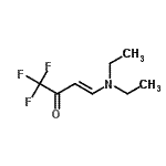结构式 CAS# 21045-62-5, (3E)-4-(二乙基氨基)-1,1,1-三氟-3-丁烯-2-酮
