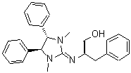 structure of CAS# 210468-90-9, (2R)-2-{[(4S,5S)-1,3-Dimethyl-4,5-Diphenyl-2-Imidazolidinylidene]Amino}-3-Phenyl-1-Propanol;(4S,5S)-1<wbr>,3-Dimeth<wbr>yl-4,5-di<wbr>phenyl-2-<wbr>[(R)-1-be<wbr>nzyl-2-hy<wbr>droxyethy<wbr>limino]im<wbr>idazolidi<wbr>ne