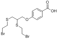CAS 登录号：2105-20-6， 4-[2,3-二(2-溴乙基硫基)丙氧基]苯甲酸