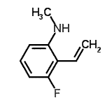 CAS#: 210536-39-3， 3-Fluoro-N-Methyl-2-Vinylaniline