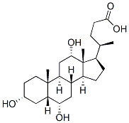 CAS 登录号:21066-18-2, (3a,5b,6a,12a)-3,6,12-三羟基-胆烷-24-酸