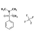 结构式 CAS# 21077-81-6, (二甲基氨基)甲基苯基氧代锍四氟硼酸盐