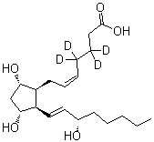 CAS#: 211105-40-7， (5Z,8beta,9alpha,11alpha,13E,15R)-9,11,15-Trihydroxy(3,3,4,4-<Sup>2</Sup>H<Sub>4</Sub>)Prosta-5,13-Dien-1-Oic Acid
