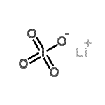 structure of CAS# 21111-84-2, Lithium Periodate;LITHIUM PERIODATE